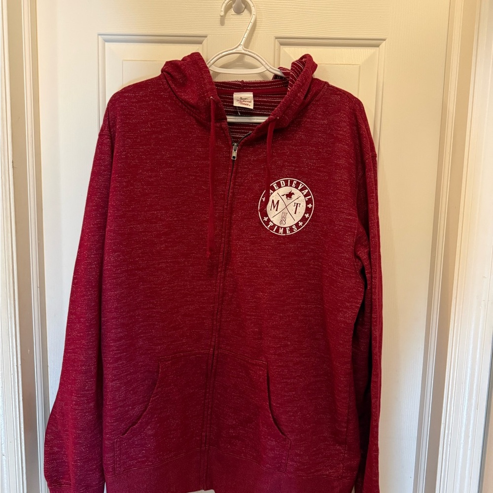 Medieval Times Zip-Up Hoodie with Logo Brand new, no tags